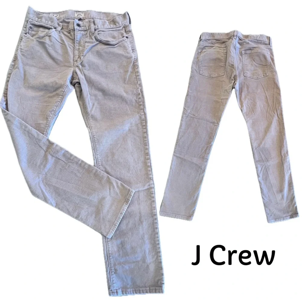 J. Crew Corduroy Tan tone Pants style 484 Size 32 W 32 L